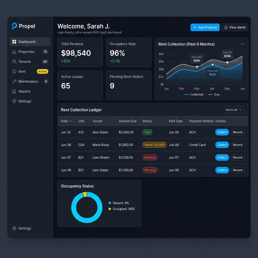 KejaList PMOS Dashboard